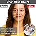 7 PCS Satin CPAP Strap Covers, Comfortable CPAP Mask Strap Covers (Gray)