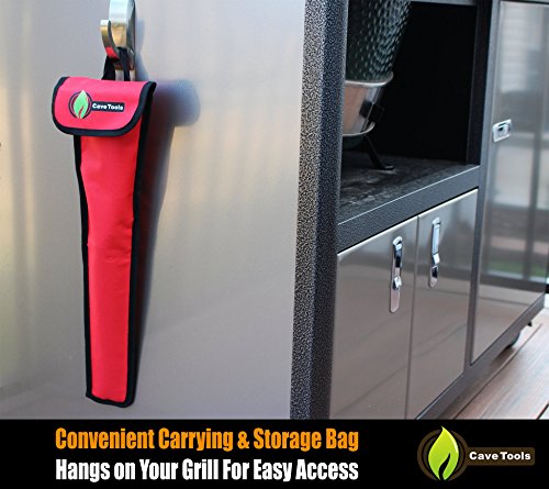 Cave Tools Skewers Set - 10 Stainless Steel Wide Bbq Kebob Sticks For Bbq Grill - Flat Metal With Food Remover Disc - Bbq Accessories, 17.3 Inch #TOP3