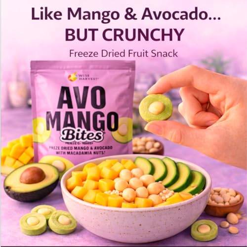 Wise Harvest Freeze Dried Avo Mango Bites, 10 Snack Pouches - image 4