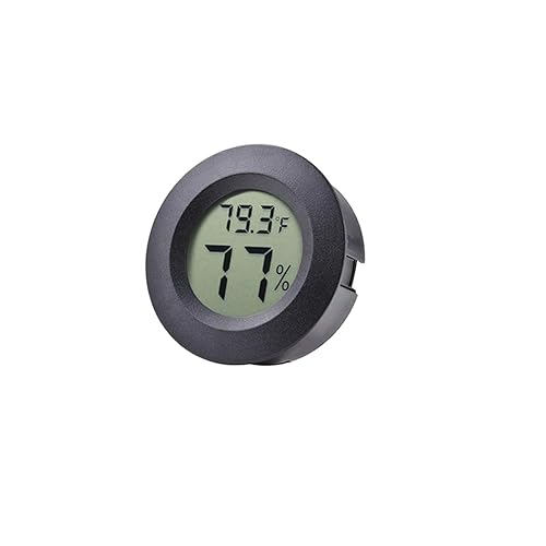 Mini termómetro higrómetro Fahrenheit o Celsius, monitor LCD digital para habitación interior, medidor de temperatura de humedad redondo para