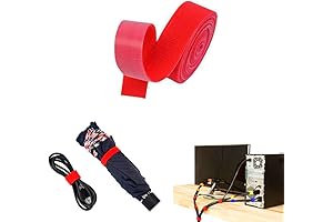 Red Velcro: 5 Yards of Utility, Reusable Duo Hook and Loop Straps