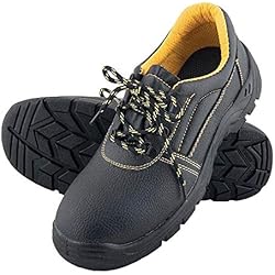 Zapatos De Seguridad Reis Bryes-P-Sb_42 Yes Zapatos de seguridad, Negro-Amarillo, Talla 42
