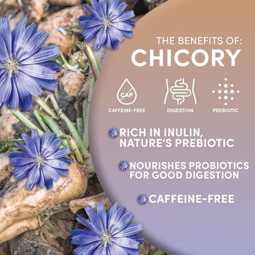 Image of Worldwide Botanicals Instant Organic Chicory Root - 114 servings - Caffeine-free Coffee Alternative - Blend Instant Organic Chicory with Coffee, Prebiotic, Acid-Free, Kosher, Gluten-Free - 8 ounces