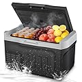 Stopsad 12 Volt Refrigerator, 22QT(21L) Compressor Electric Cooler, Car Fridge -4?~68?, Portable Refrigerator 12V/24V DC 110-240V AC, Compact Freezer for Vehicle RV Camping Truck Boat Travel, Black