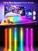 KANTUTOE Monitor Down Light Bar, RGB Screen Desk Light PC, Dimmable LED Dynamic Rainbow Effect, Adjustable Brightness, Speed and Music, Remote Control Color Change, for Game Room