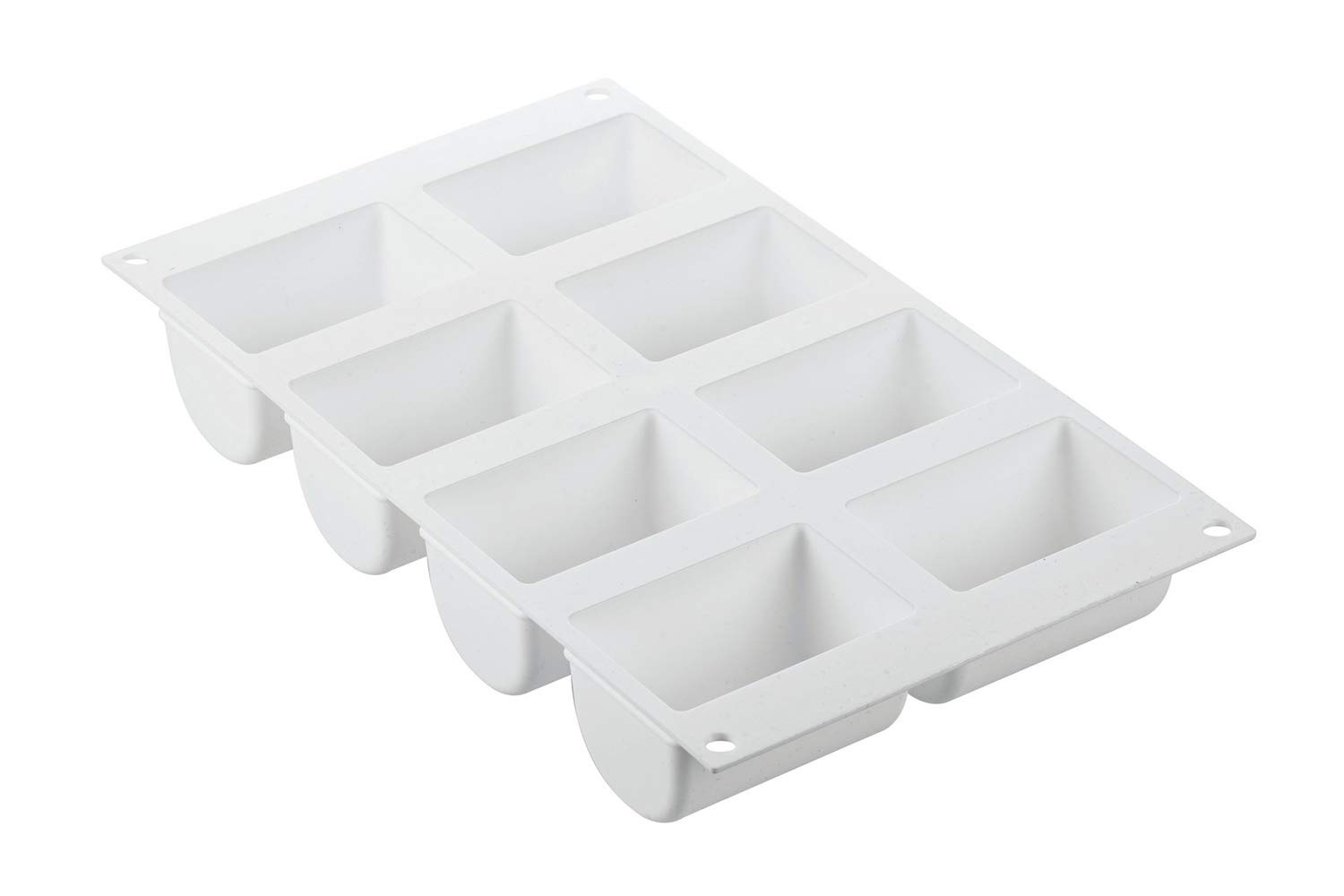 Silikomart Bûchette140 Log-Shaped Silicone Mold with 8 Cavities, Each 2.95 Inch x 1.96 Inch x 1.81 Inch High