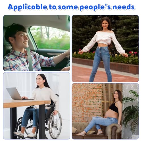 2 Pcs No Buckle Belt Women & Men, Invisible Stretch Side Belts Without Buckles, Comfortable Adjustable No Buckle Stretch Belt for Women, Lady, Men Jeans Pants4