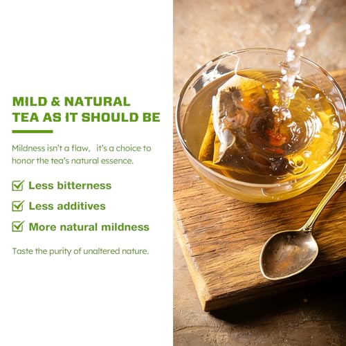 Image of VailHerbTea Eye Health Eyebright Herb Tea Bags - 50 Count, Handcraft Herbal Tea for Vision & Eye Fatigue Support, Natural Formula w /Goji Berries Chrysanthemum - Caffeine-Free, Mild Taste Tea.