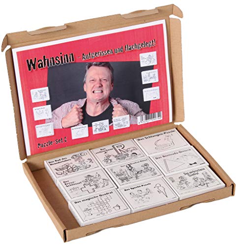 Bartl 500268 Knobelspiele aus Holz Puzzle Set E (9 Puzzles) Geschicklichkeitsspiele für Erwachsene und Kinder – Ansicht 2