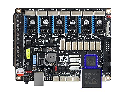 1 x S6 V2.0 + 1 x cavo USB FYSETC S6 V2.0 - Scheda madre per stampante 3D, 32 bit, 3 estrusori/fan, con/senza TFT, 180 MHz (S6 V2.0 + TFT 5 pollici)
