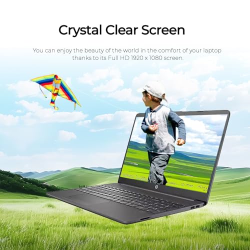 Image of HP New 15.6 inch Laptop, 32GB RAM 1TB SSD, Intel Processor, Full HD Display, WiFi, Bluetooth, HD Webcam, Windows 11, Thin & Lightweight Computer for Work, Study & Home