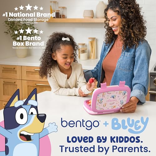 Image of Bentgo + BLUEY Kids Leak-Proof, 5-Compartment Bento-Style Kids Lunch Box