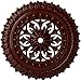 Ekena Millwork CM18SKBMF Sellek Ceiling Medallion, 18 1/2"OD x 7/8"ID x 1 1/2"P, Hand-Painted Brushed Mahogany