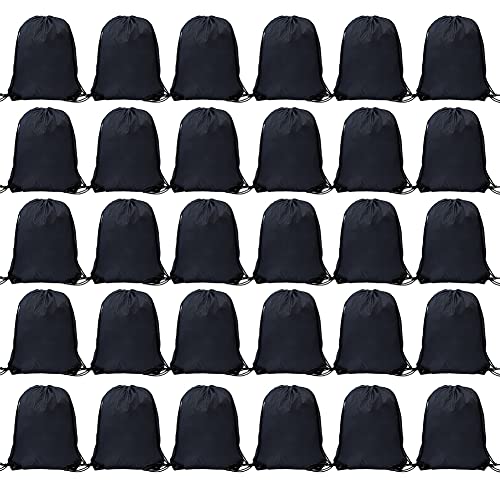 30 Pcs Drawstring Bags Bulk, Polyester Draw String...