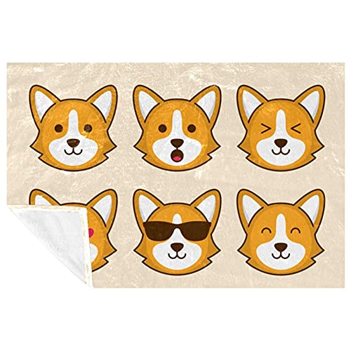 Couverture Corgi 150x100 cm douce et chaude pour lit et canapé - 2