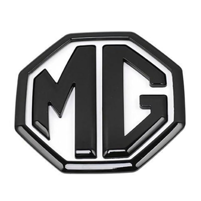 Car Emblem for MG Gloster 2020-2023, ABS Decals Hood & Trunk Decorative Decals Badge Accessories Waterproof & Heat-Resistant Elevate Your Vehicle's,Black-Front Label