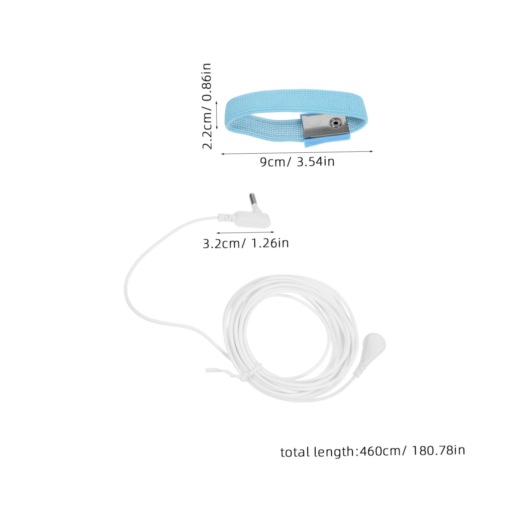 NAMOARLY Electronics Grounding Wire Anti Static Wrist Band Wrist Strap Adjustable Band for