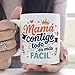 Imagen de MUGFFINS Taza mamá con frase Mamá contigo todo es más fácil en Español