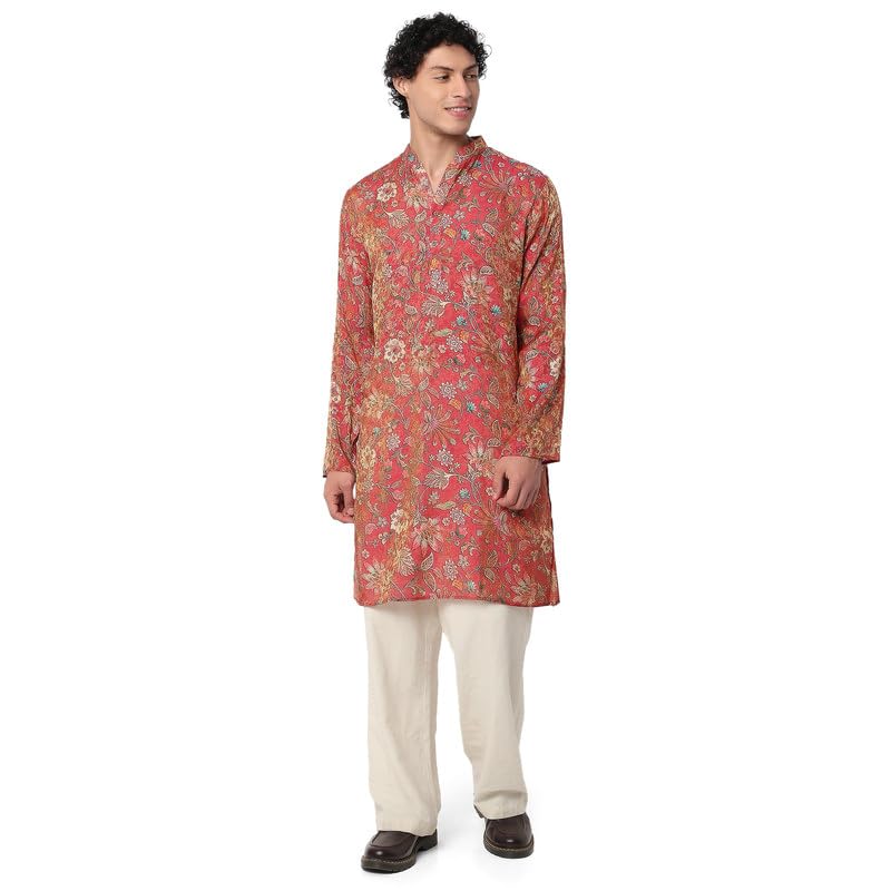 bellazo Mens Floral Printed Kurta | Stylish Kurta for Men-picture-10