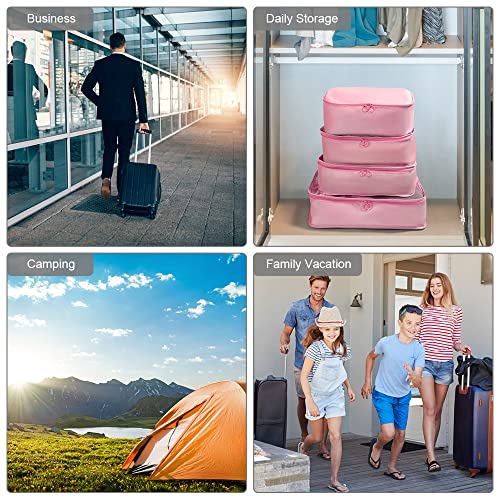Image of OSDUE Travel Packing Cubes, 7pcs Multifunction Suitcase Organizer Set, Luggage Organiser Waterproof Suitcase Essential Bag, Packing Cubes for Suitcase Travel Accessories