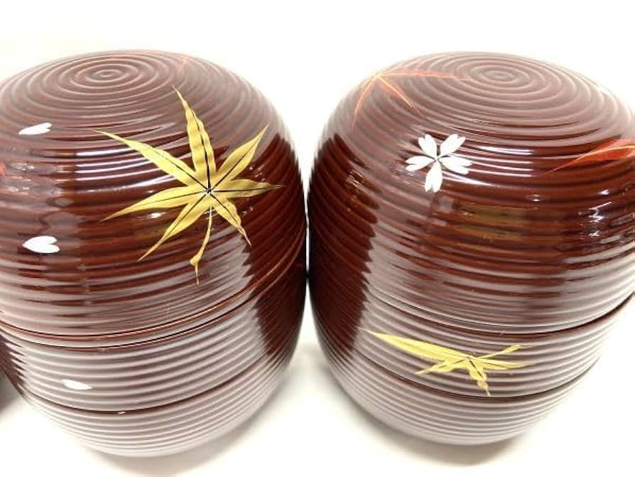 信玄弁当箱　五客セット 仁清雲錦絵 信玄弁当 五個 永楽正全(作) 共箱 | 古美術ささき