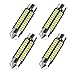 578 Led Bulb 211-2 Led Bulb 6411 Led Bulb 41mm 42mm 1.65in 212-2 Led Bulb for Car Map Light Dome Light, 22SMD 3014 Chips 6000k White Super Bright Interior Led Bulb,Pack of 4pcs