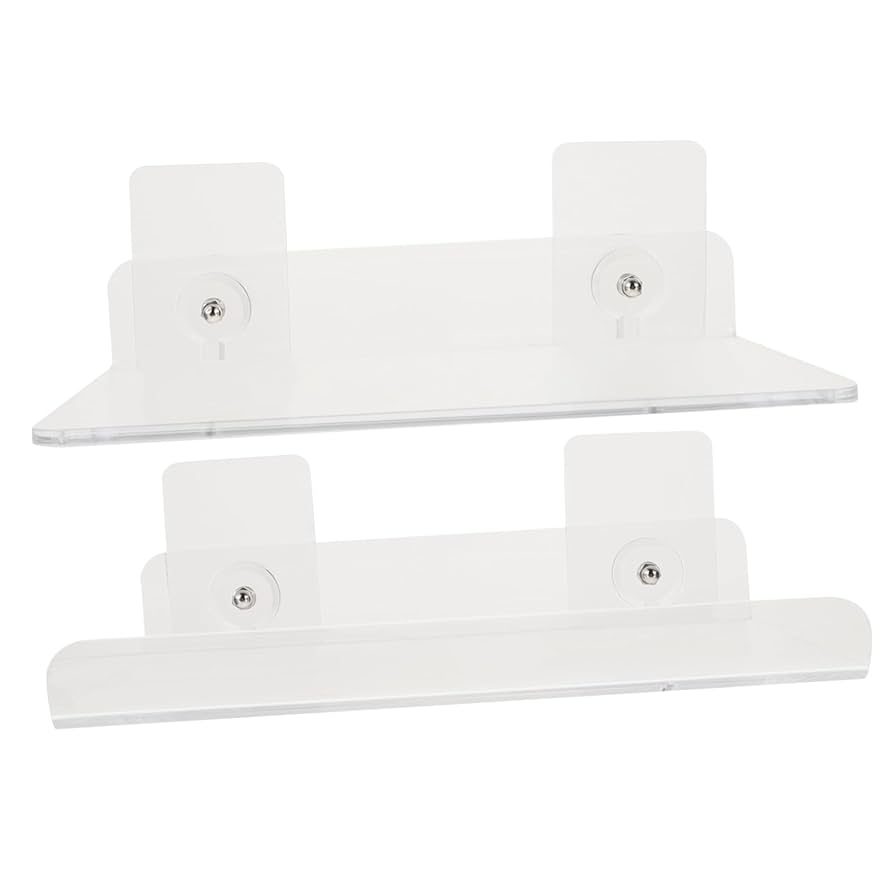 Amazon｜Angoily 2個 棚 ホーム 収納 ラック プラスチック 壁 棚