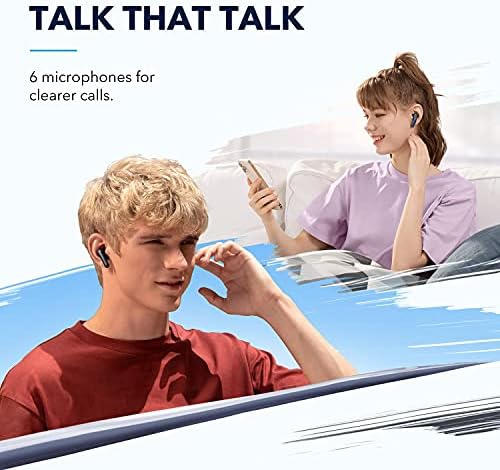Soundcore by Anker Life P3 Noise Cancelling Earbuds, Big Bass, 6 Mics, Clear Calls, Multi Mode Noise Cancelling, Wireless Charging, App with Gaming Mode, Sleeping Mode(Renewed)