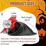 Dog cape costume - halloween pet costumes cat vampire cloak, funny cosplay dress devil wizard outfit, dog witch clothes for small medium dogs cats puppy, dog mantle apparel for halloween party 12 51fv1ie58tl. Sl500. Ss150