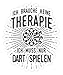 shirt-o-magic Aufkleber Dartspieler: Therapie? Lieber Dart - Sticker - 20x20cm - Weiß