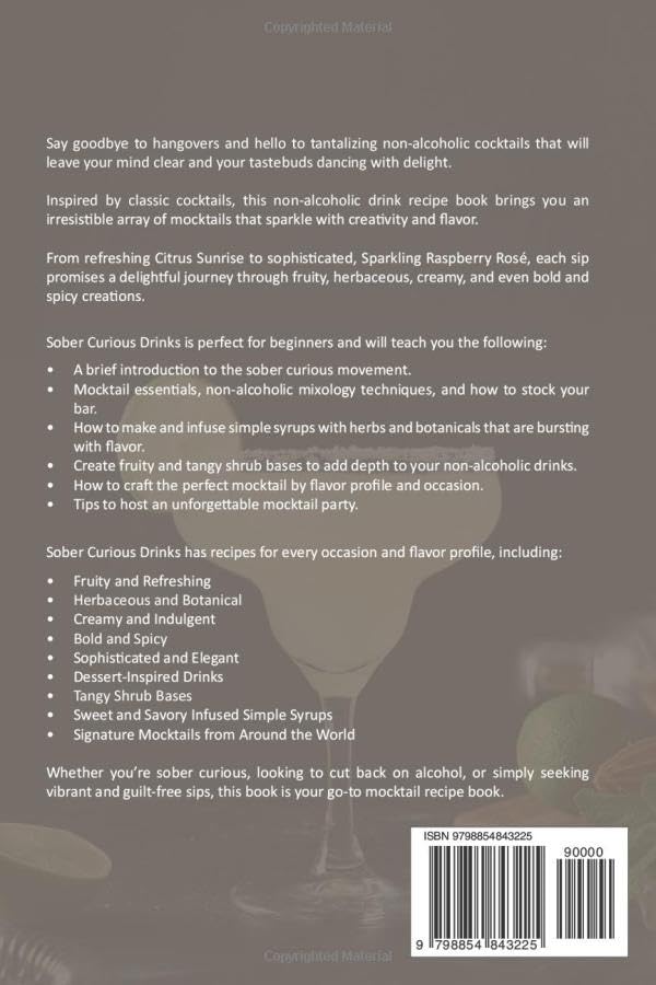 Miniatura 2 de Sober Curious Drinks Non-Alcoholic Cocktail Recipes That Are Easy to Make, Taste Delicious, and Wont Leave You Feeling Hungover