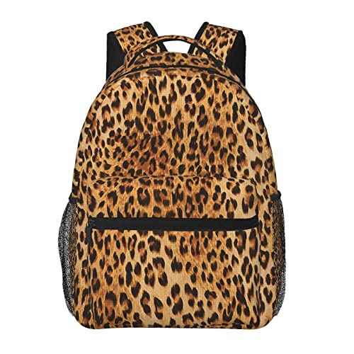 Sac à dos papillon bleu et imprimé léopard grand format pour voyage et ordinateur portable