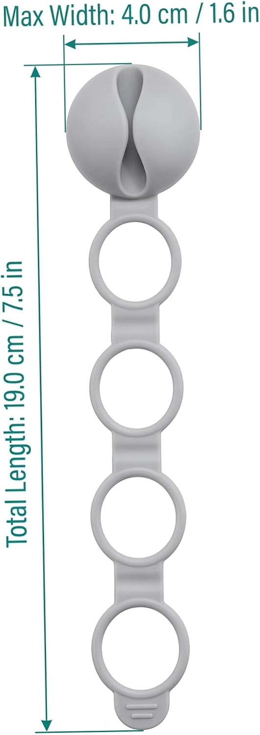 Adjustable Wreath Hanger, 12PCS Garland Hangers for Mantle, Gray