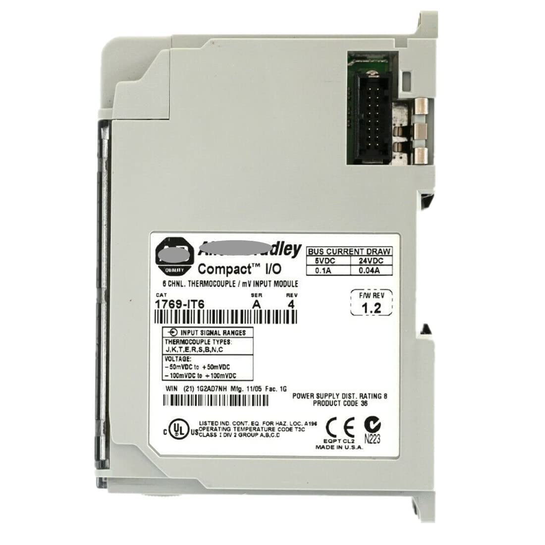 1769-IT6 THERMOCOUPLE Input 6CH 1769-IT6 PLC Module Sealed in Box 1 Year Warranty