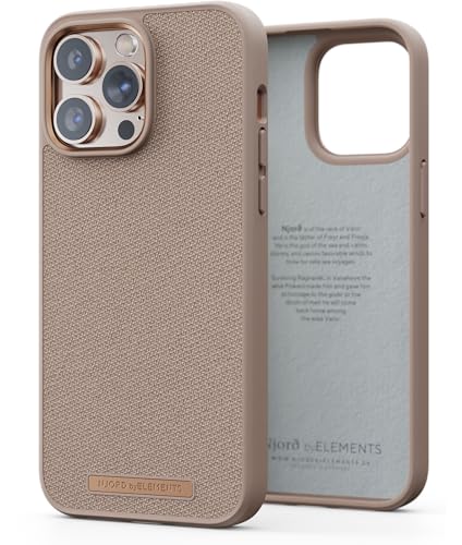 Coque iPhone 14 Pro Njord Byelements anti-choc texturée Noir Sable - 2