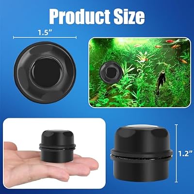 AQUANEAT Aquarium Magnetic Brush, Glass Fish Tank Cleaner, Algae Scraper, Not for Acrylic and Plastic