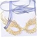 Ciieeo Rhinestone and Fashion Headband Alloy Party Face Piece for Women, Elegant Mask Accessory Suitable for Dinner Party and Masquerade Events Random Color