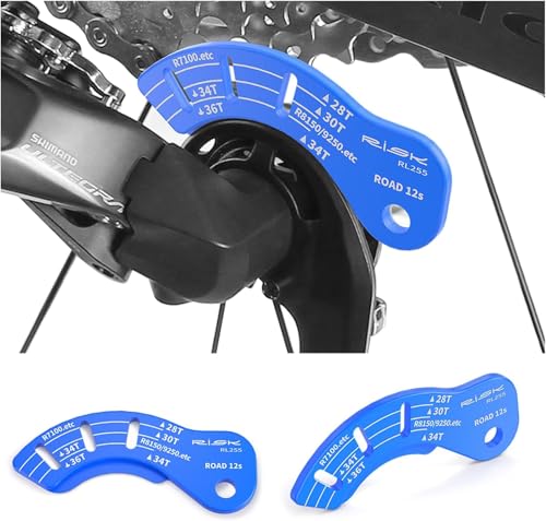 Shcobomo 2 Pack 12-Speed Di2 Derailleur Adjustment Tool, Compatible with Shimano R7100/R8150/9250 Shifting Systems, Electronic Groupset Tuning Gauge for Road Bikes