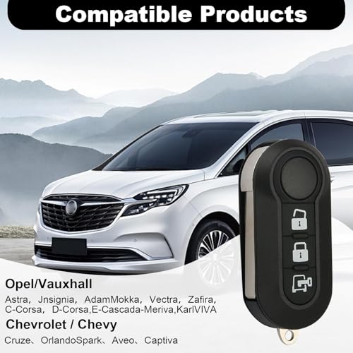 3-Tasten Ersatz Schlüsselgehäuse für FIAT 500, 500L, Panda, Punto, Bravo, Stilo, Evo, Ducato, Lancia Y, Delta Musa, Gehäuse mit Schraubendreher Schlüsselring, Autofernbedienung Etui