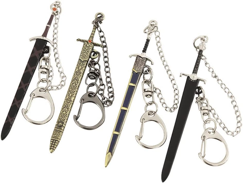 Koelin GOT Sword Keychain Jon Snow Longclaw Sword Mini Sword Key chain