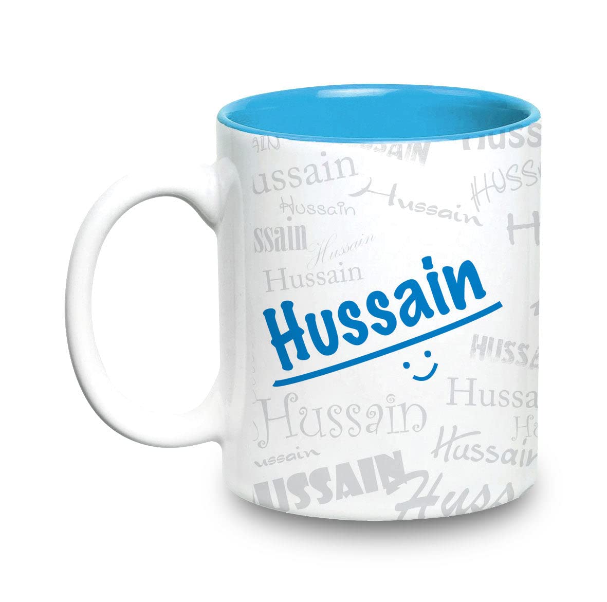 Hot Muggs Me Graffiti Mug - Hussain Personalised Name Ceramic, 315ml, 1 Unit