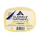 Clearly Natural Essentials Glycerine Bar Soap, Lemon, 4 Ounce
