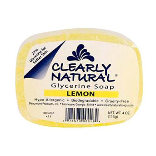 Clearly Natural Essentials Glycerine Bar Soap, Lemon, 4 Ounce #TOP29
