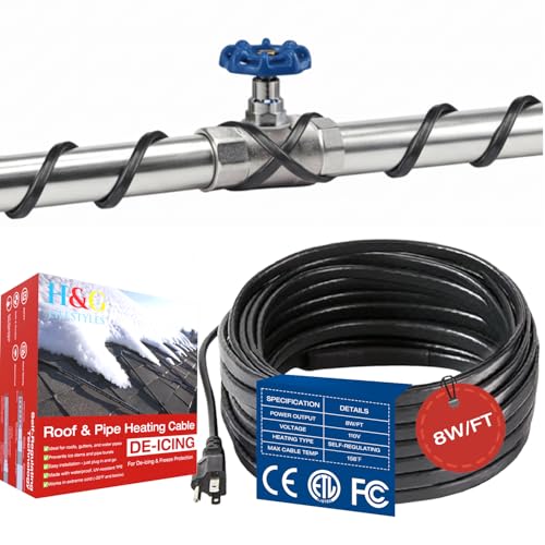H&G Lifestyles self-regulating heat cable for pipes