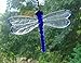 Handmade Dragonfly Lifesize Fused Glass Cobalt Blue Garden Decor