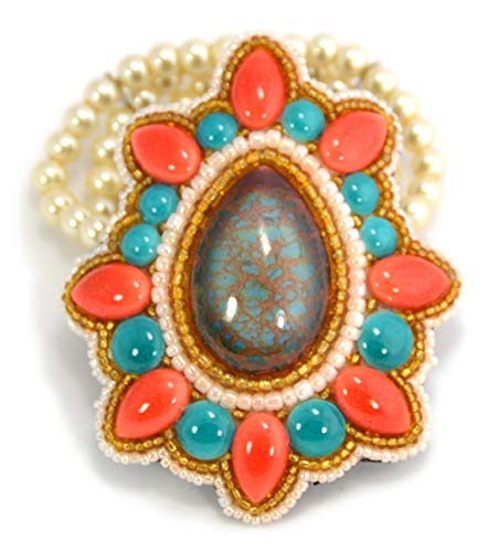 Bracelet élastique petite poire en perles pour femme et jeune fille