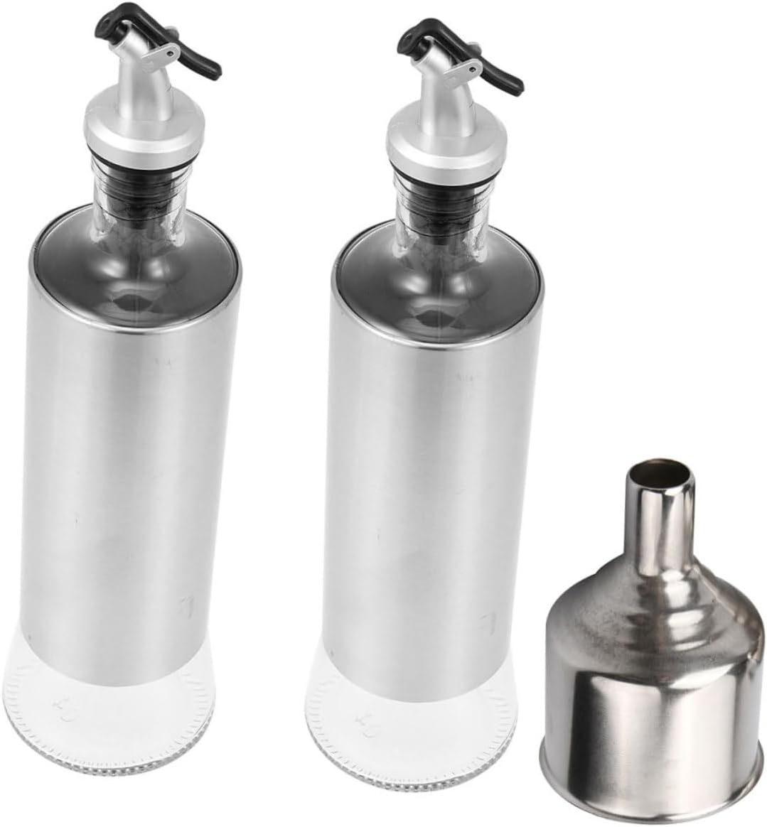 GLEAVI Cooking Oil Container Glass Oil Dispenser Dressing Bottle Dispenser Sprayer