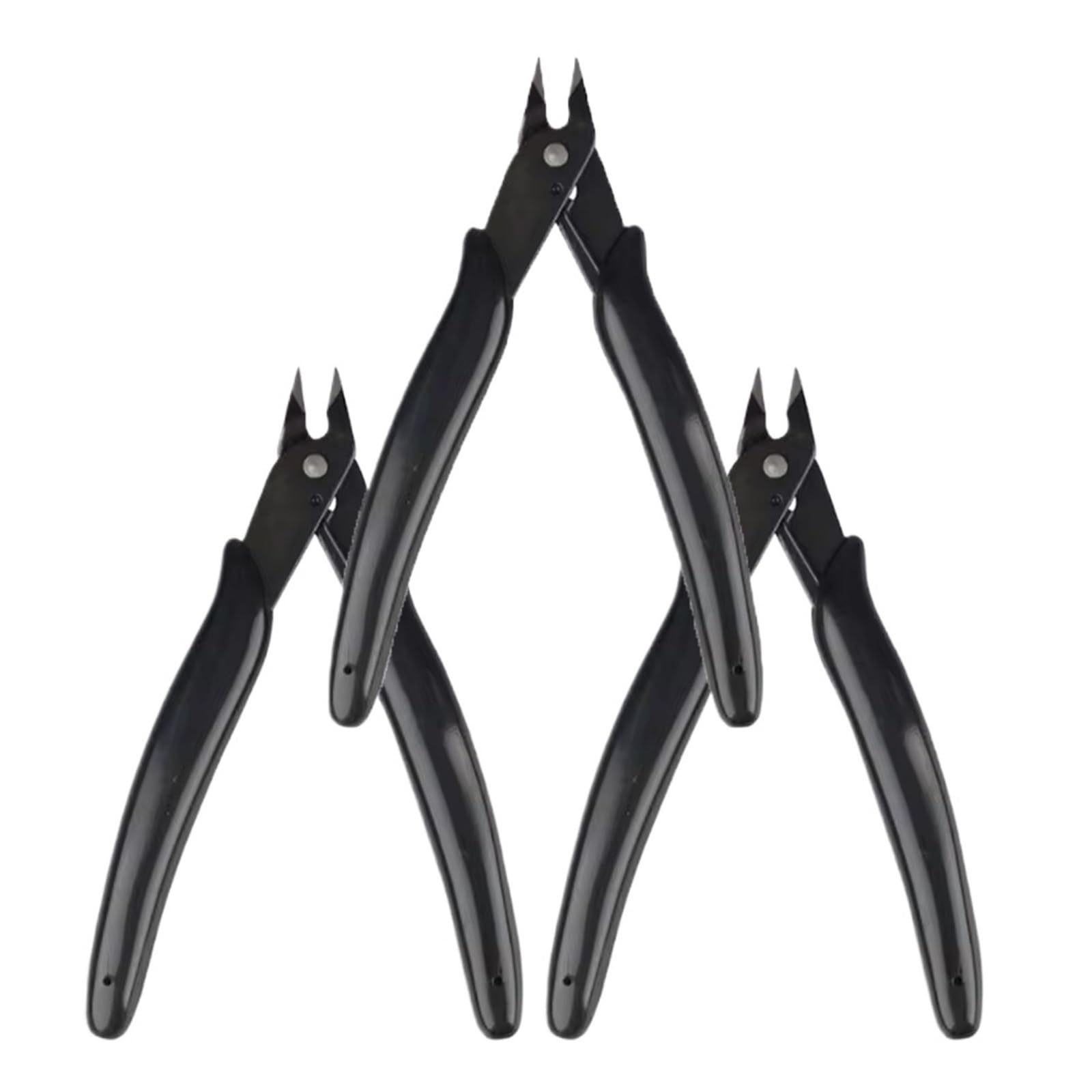 Hair Extension Pliers Hair extension Pliers fusion hair extensions tool for tools Keratin Bond Cutting keratin(Black 3PCS)