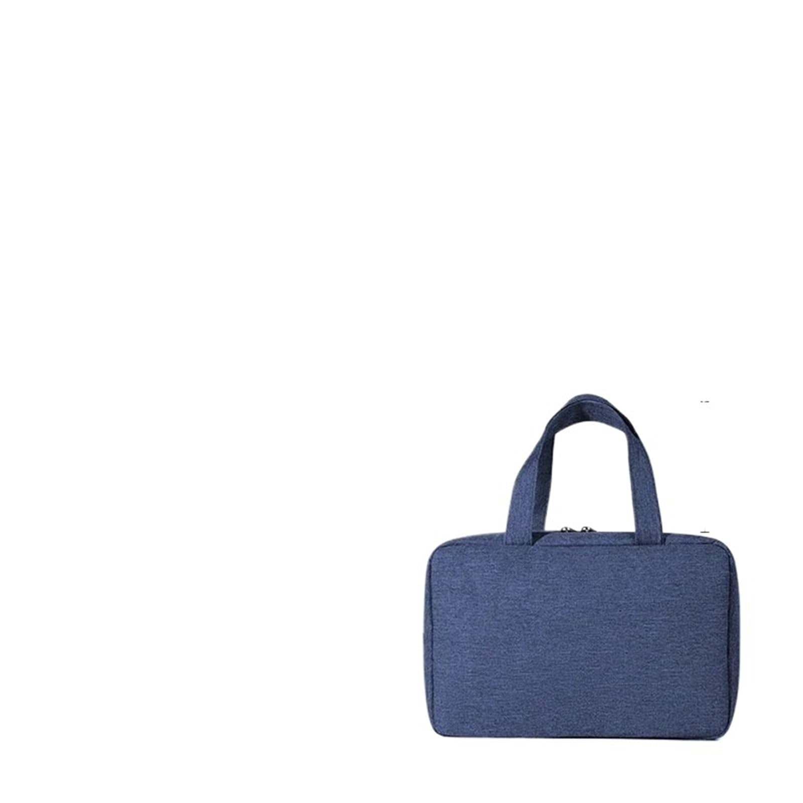 Borsa da toilette pieghevole impermeabile viaggio 1 pezzo for separazione asciutta e bagnata for cosmetici di grande capacità Per Viaggi(Dark Blue)