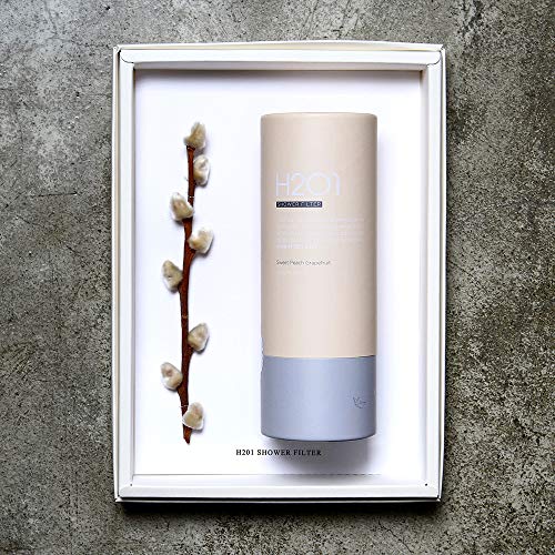 H201 Vitamin C Aroma Fresh Shower Filter, 5.6 oz (Sweet Peach Grapefruit)